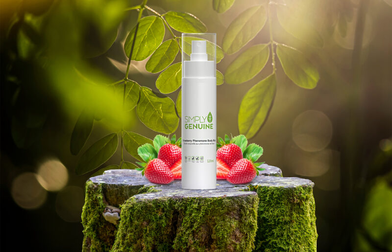 Strawberry Pheromone Body Mist is carefully blended Polysorbate 20, Pheromone, and Fragrance to create a sweet and seductive aroma that enhances a personal appeal.