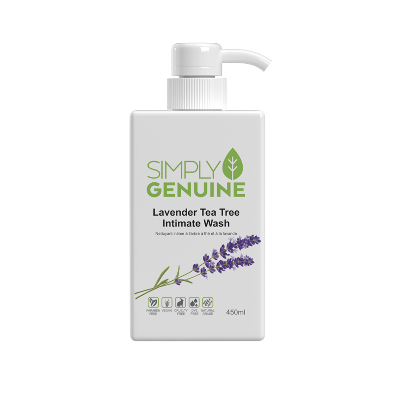 Lavender Tea Tree Intimate Wash - Infused with the calming essence of lavender and the natural antibacterial properties of tea tree oil